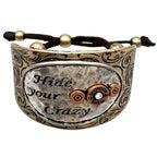 Hide Your Crazy Bullet Western Bracelet Cuff