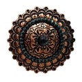 Western Concho Scarf Brooch