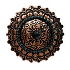 Western Concho Scarf Brooch