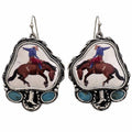 Cowboy Horseback Rider Western Earrings