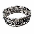 Silver Aztec Native Buffalo Turquoise Bracelet – view 2