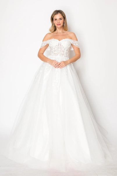 Short Sleeve Wedding Dress