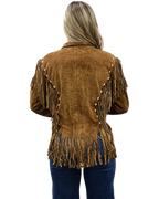 9713 Beaded Suede Jacket
