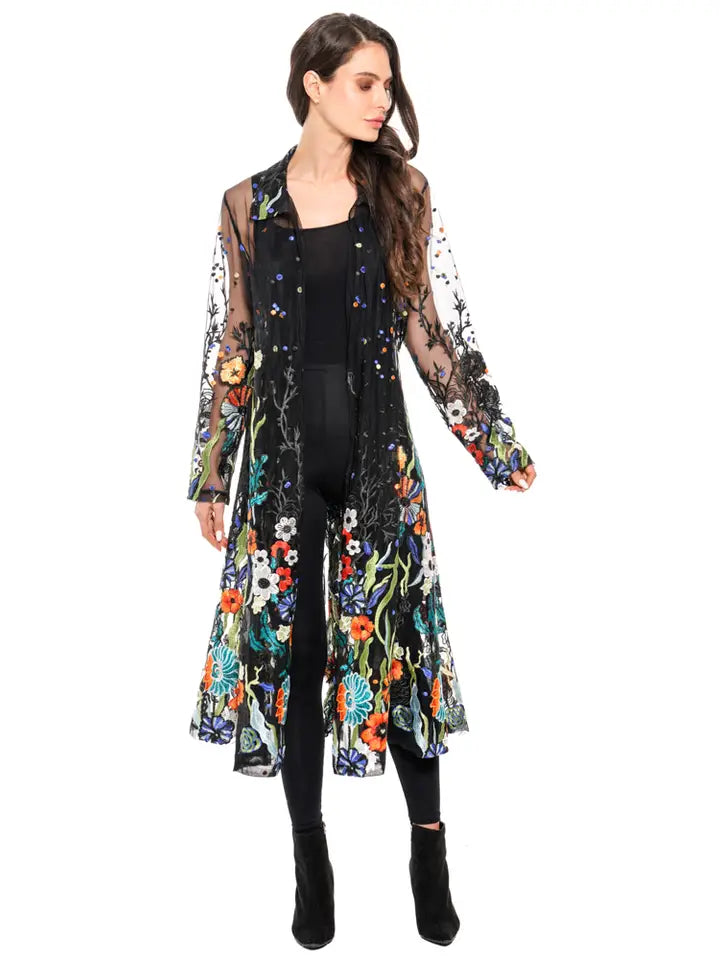 Fiesta Flowing Mexican Dress