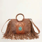 Premium Ranch Style Handbag crafted with western leather design and decorative stitching for everyday cowgirl fashion.