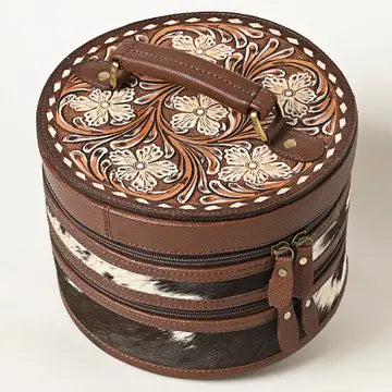 Rustic Dusty Trail handbag with earthy brown leather finish, western stitching, and durable everyday design for women.