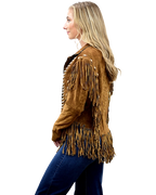 9713 Beaded Suede Jacket