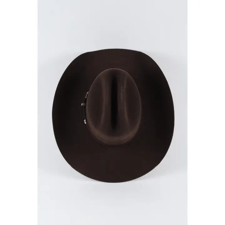 Premium Cody James felt cowboy hat with a structured crown, wide brim, and timeless western appeal.