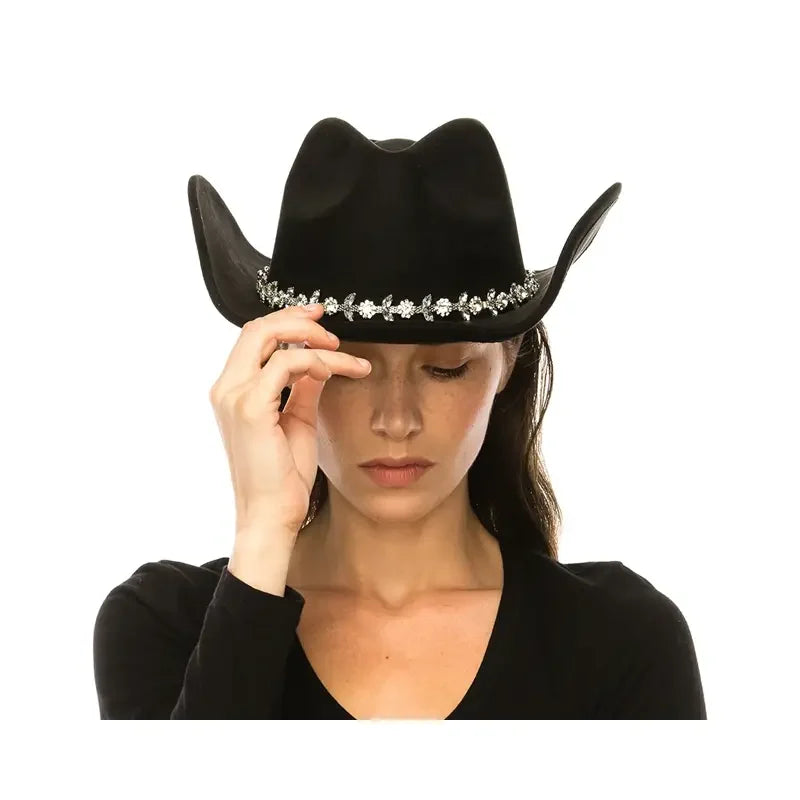 Black Orchid Suede Cowgirl Hat