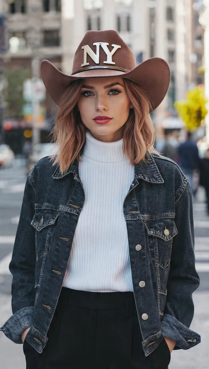 NY Cowboy Hat Ideal for Women