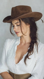 Pencil Brim Hat Brown