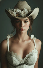 Happy Bride Cowboy Hat For Weddings