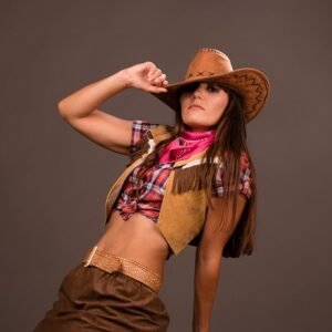 maple roper™ – warm brown western cowgirl hat