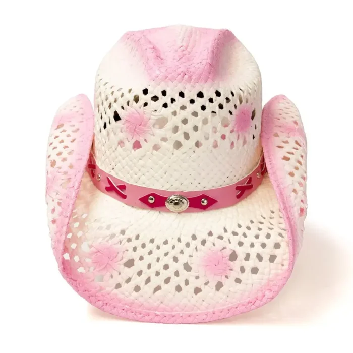 Rosewood Range straw Pink Cowgirl Hat