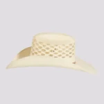 Women’s Vented Crown Woven Bangora Straw Cowgirl Hat