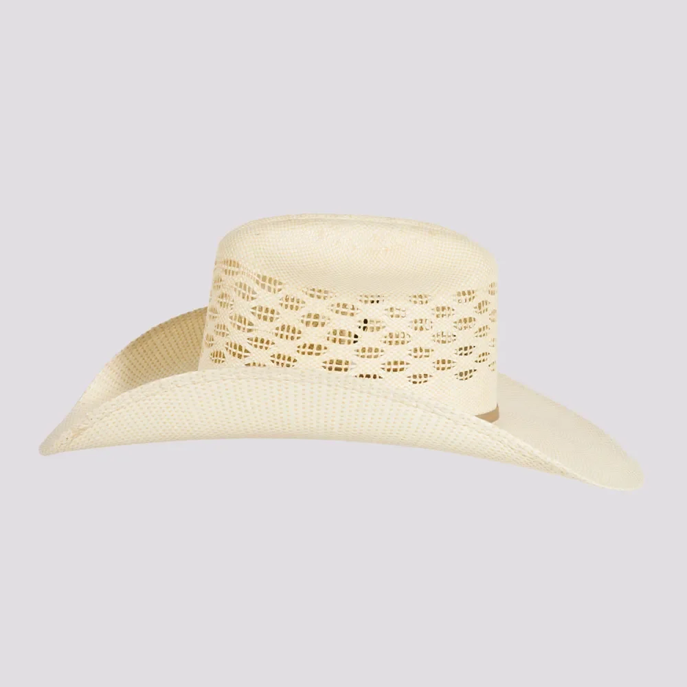 3456 Women’s Vented Crown Woven Bangora Straw Cowgirl Hat
