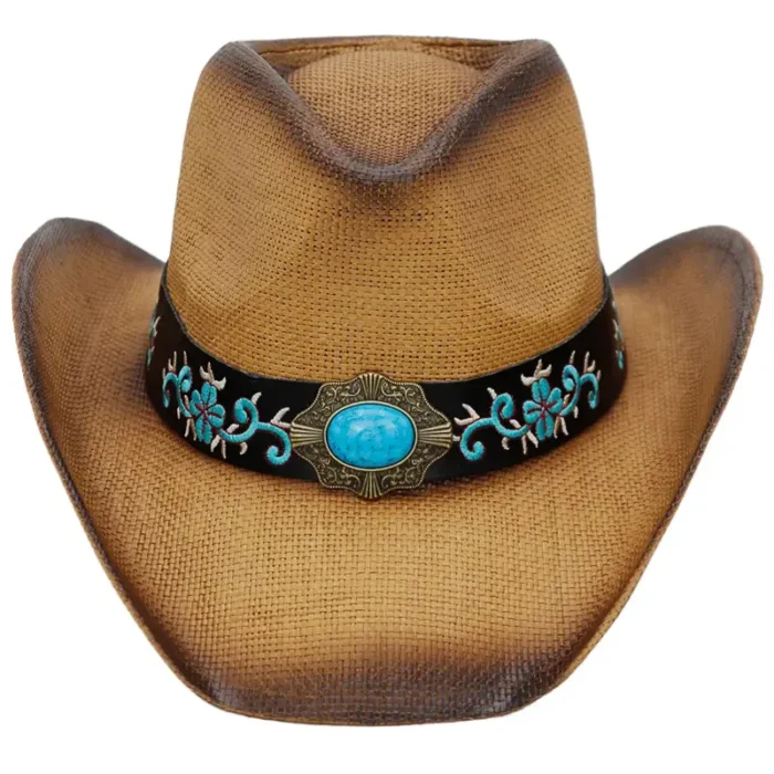 Desert Jewel Straw Cowgirl Hat