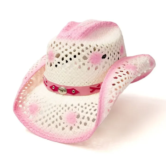 Rosewood Range straw Pink Cowgirl Hat