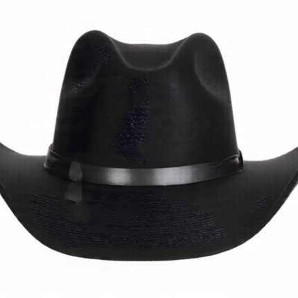 Women's cowboy hat for small heads in straw and felt, designed for petite women with adjustable fit and classic Western s black hat