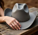 Grey Cowboy Hat For Women - Image 2