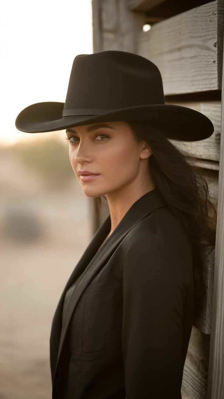 a-photograph-of-a-woman-confidently-wear_7QSO1-2hSKurYg7AYD5Xww_22lOK8qRQBeZpzaA-Z7rFA Shadow Creek Cowgirl Hat