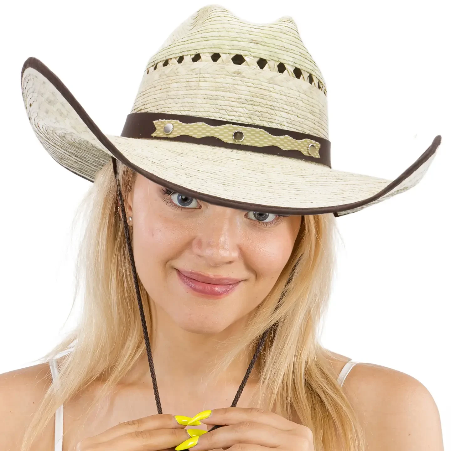 ae55a15fc6a83c76ca9d1c09f7c149d654246e0b992697c4ee606dd659508f5e Savanna Breeze Palm Cowgirl Hat