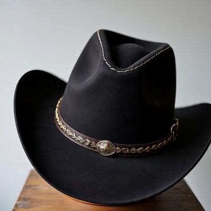 Black Western Dolly Hat