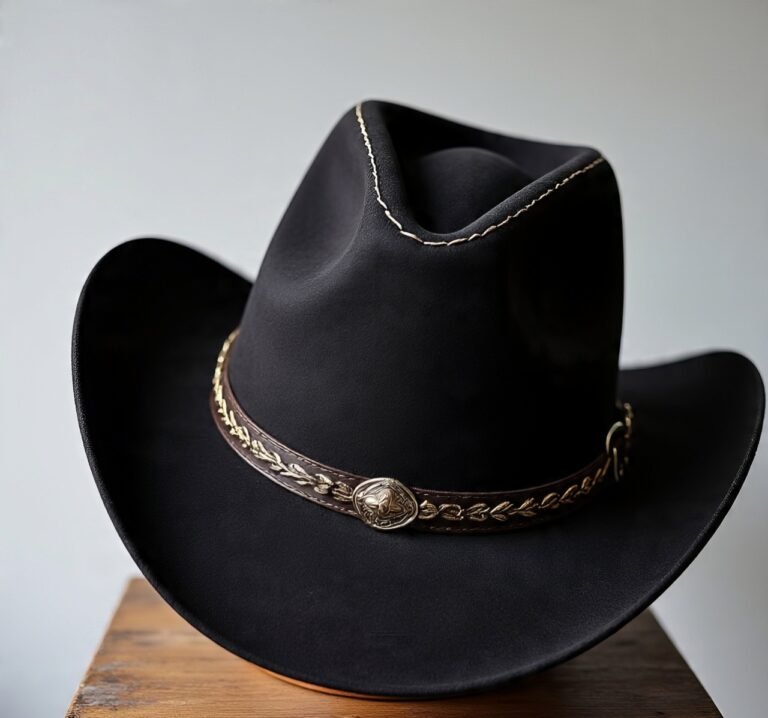 Black Western Dolly Hat