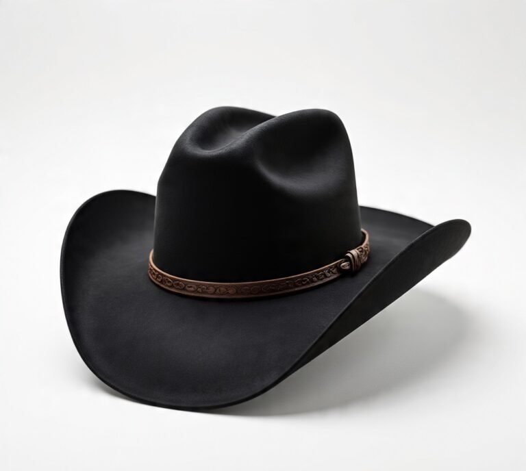 Black Western Dolly Hat