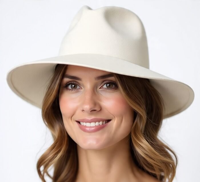 Classic Blanko White Cowgirl Hat