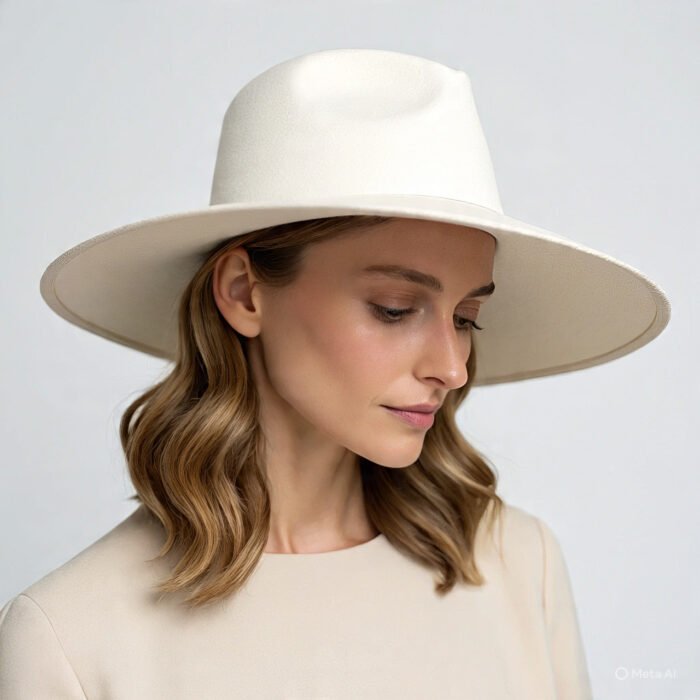 Classic Blanko White Cowgirl Hat