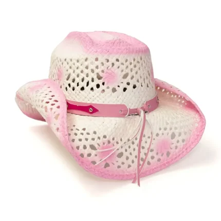Rosewood Range straw Pink Cowgirl Hat