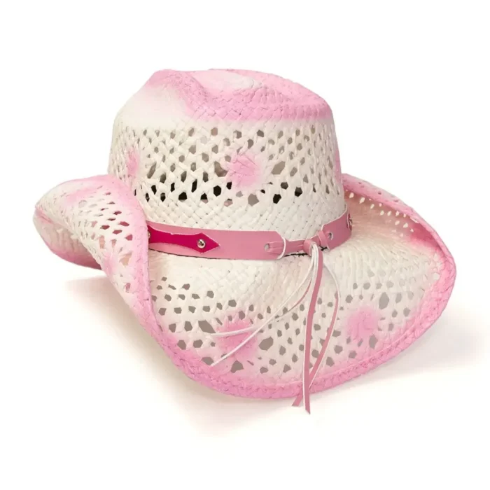 Rosewood Range straw Pink Cowgirl Hat