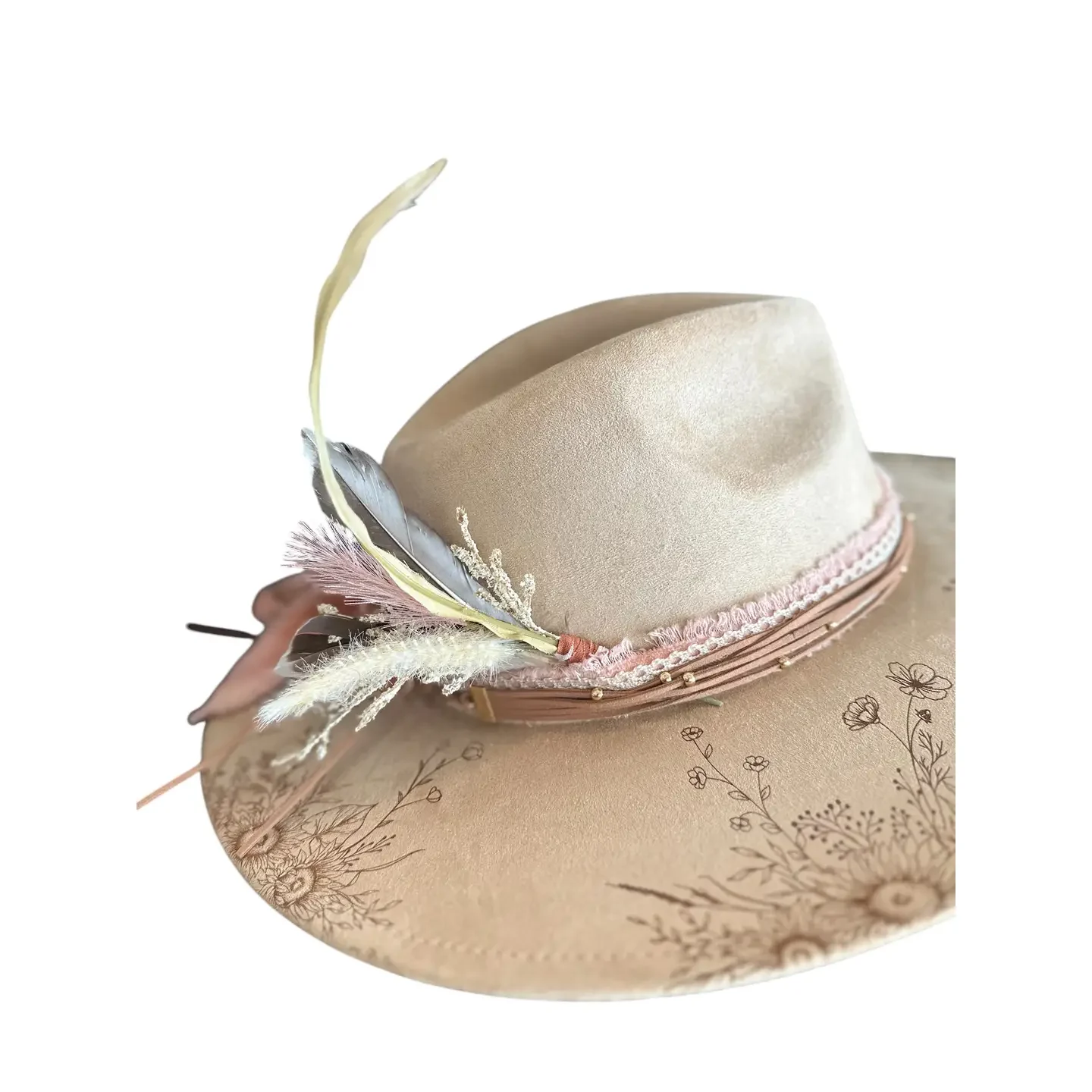 e98dee5376b924e733bf8dcde29fad08854534015f5a79d4ed36d7f16f6d3a55 Bloom Felt Cowgirl Hat for Women