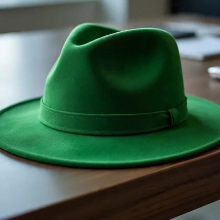 Green Suede Power Hat