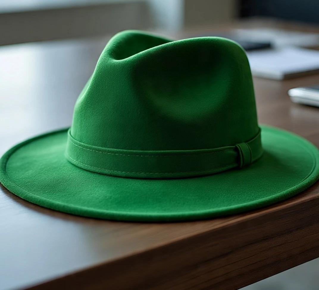 green_suede_power_hat (1) Green Suede Power Hat
