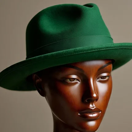 Green Suede Power Hat