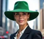 Green Suede Power Hat