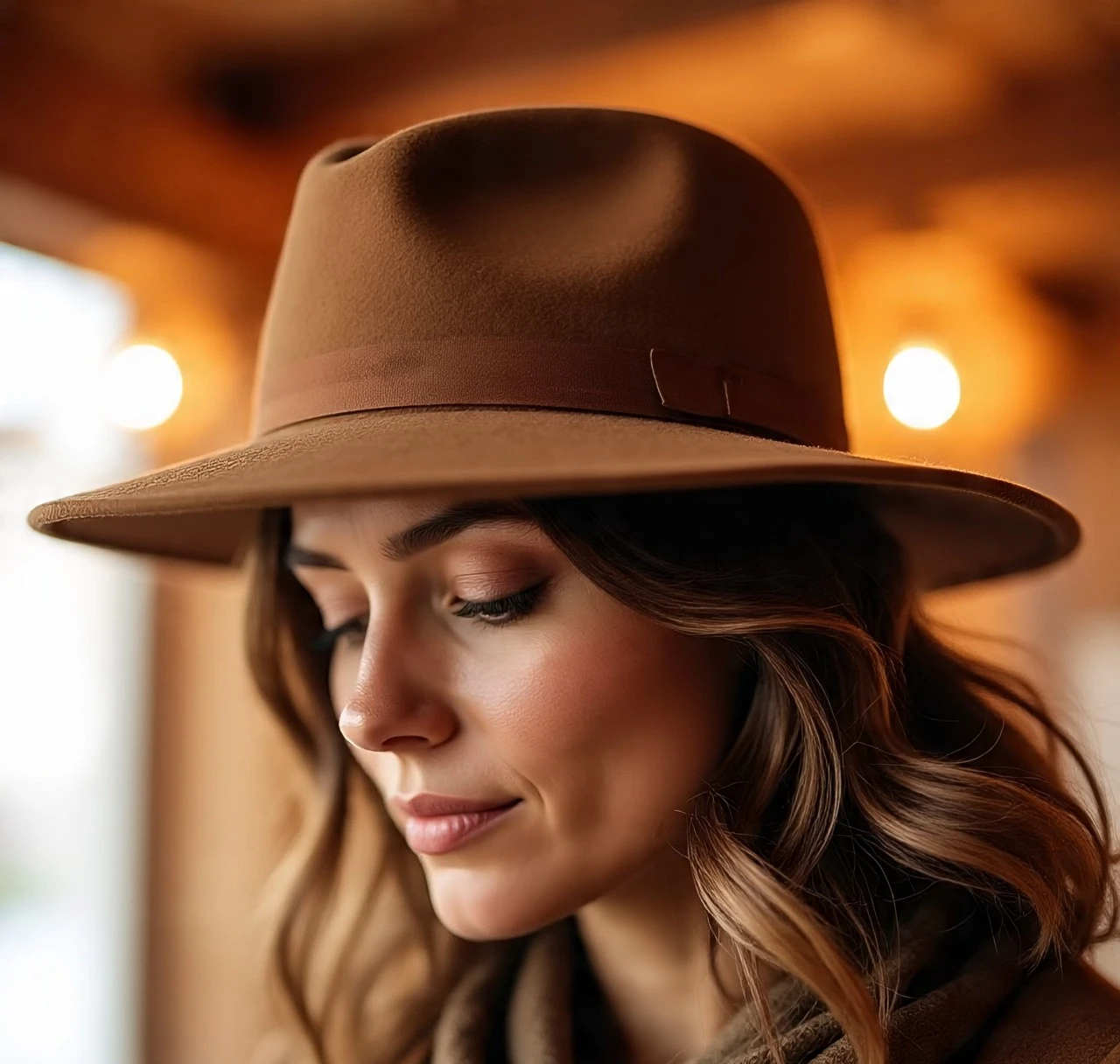 hat_that_women_is_wearing_in_brown (1) Nomad Tan Western Hat