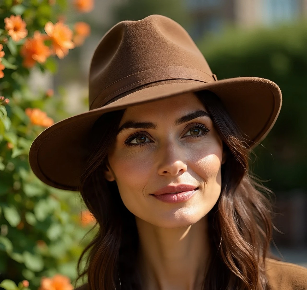 hat_that_women_is_wearing_in_brown Nomad Tan Western Hat