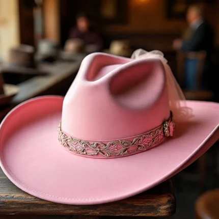 Pink Horizon Cowgirl Hat
