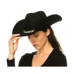 Black Orchid Suede Cowgirl Hat