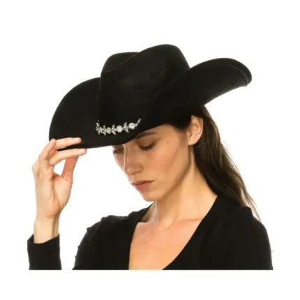 Black Orchid Suede Cowgirl Hat
