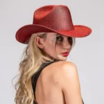 Red Cowgirl Felt Hat