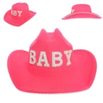 Western Baby Pearl Felt Cowgirl Hat for Women