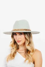 Midnight Bloom Fedora Hat for Women