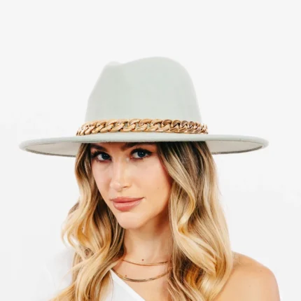 Midnight Bloom Fedora Hat for Women