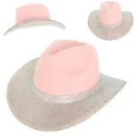 Rosé Blossom Pink Cowgirl Felt Hat