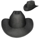 Midnight Grace Black Felt Cowgirl Hat