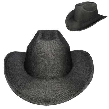Midnight Grace Black Felt Cowgirl Hat